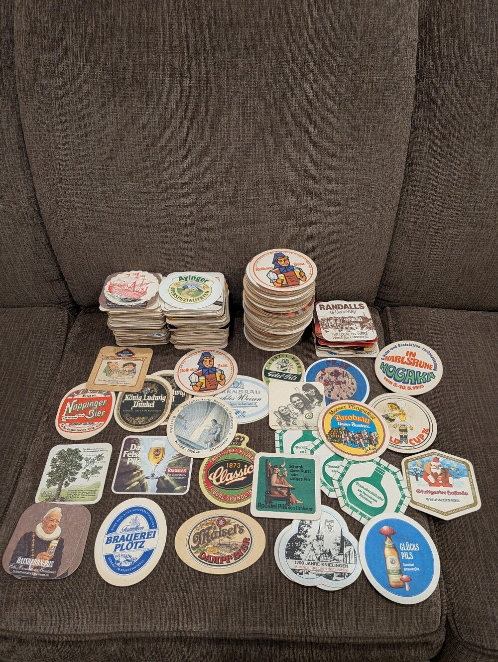 Giant Lot Of Vintage Beer Coasters (239 Total)